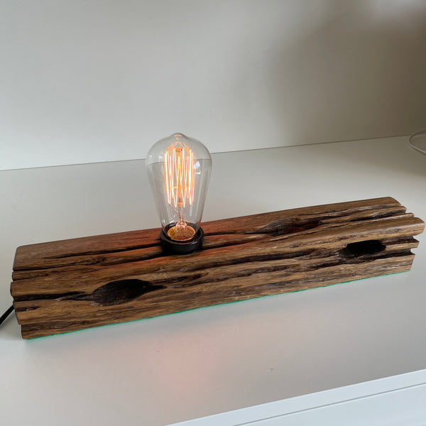 Shades at Grays Edison Lamp Edison Table Lamp - Telegraph Post #5 handcrafted lighting made in new zealand