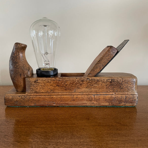 Shades at Grays Edison Lamp Edison Timber Table Lamp - Wood plane series #40 handcrafted lighting made in new zealand