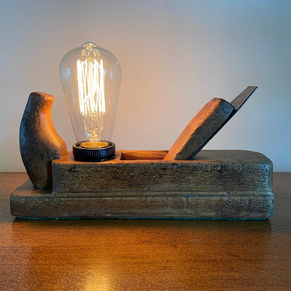 Shades at Grays Edison Lamp Edison Timber Table Lamp - Wood plane series #40 handcrafted lighting made in new zealand