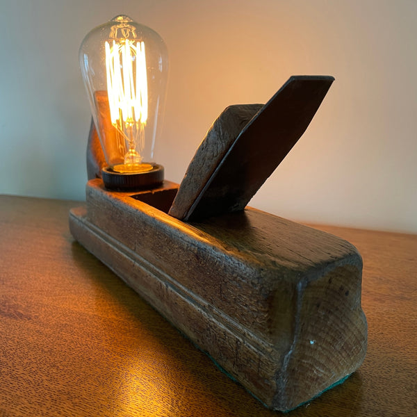 Shades at Grays Edison Lamp Edison Timber Table Lamp - Wood plane series #40 handcrafted lighting made in new zealand