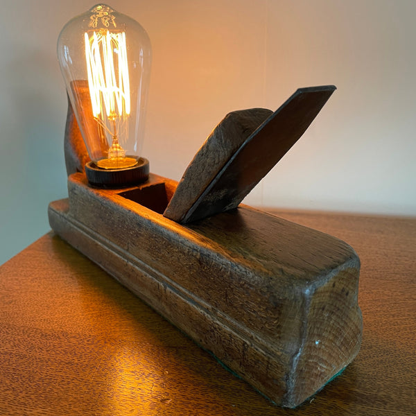 Shades at Grays Edison Lamp Edison Timber Table Lamp - Wood plane series #40 handcrafted lighting made in new zealand