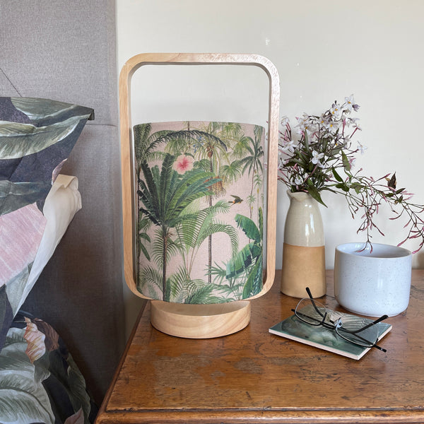 Shades at Grays Table lamp Jungle Palm table lamp handcrafted lighting made in new zealand