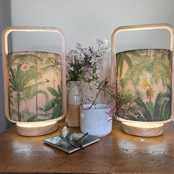 Shades at Grays Table lamp Jungle Palm table lamp handcrafted lighting made in new zealand