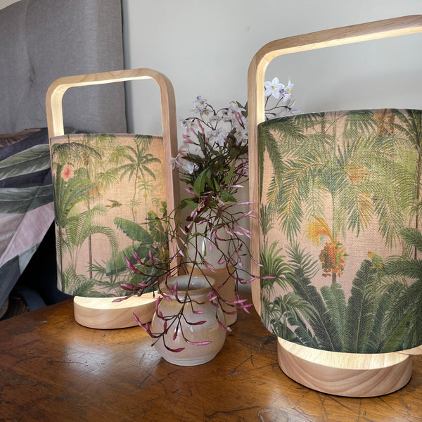 Shades at Grays Table lamp Jungle Palm table lamp handcrafted lighting made in new zealand