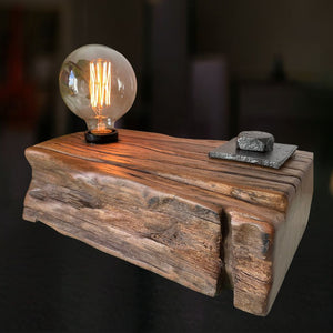 Handcrafted timber table lamp, made in Wellington New Zealand