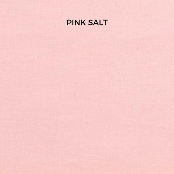 Swatch of 'pink salt' solid colour for bespoke lampshades by shades at grays