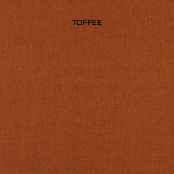 Swatch of 'toffee' solid colour for bespoke lampshades by shades at grays