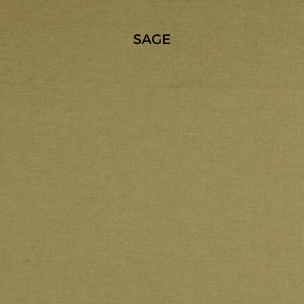 Swatch of 'sage' solid colour for bespoke lampshades by shades at grays