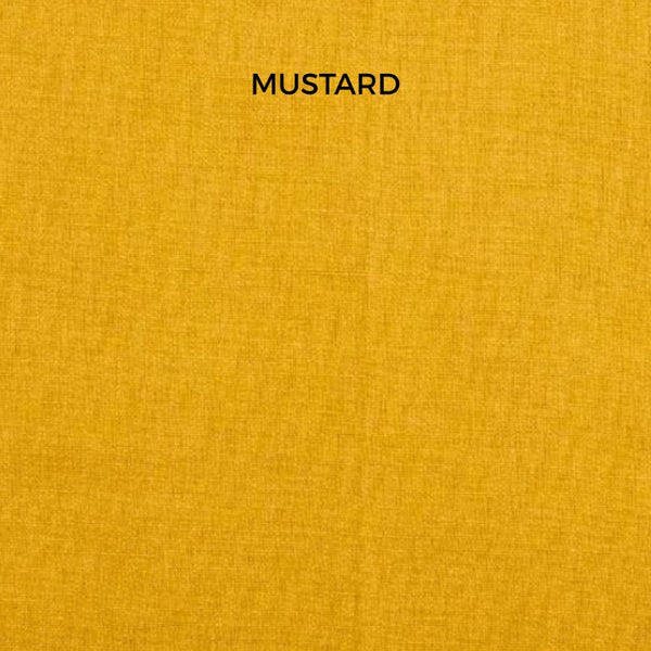 Swatch of 'mustard' solid colour for bespoke lampshades by shades at grays