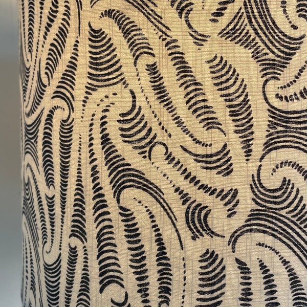Close up of fabric, lit.