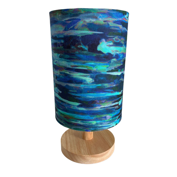 Enchanted Blue Stripe | Handcrafted Fabric lampshade