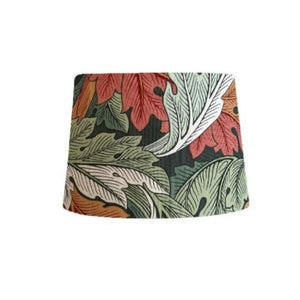 Bespoke tapered light shade with William Morris Acanthus Autumn fabric.