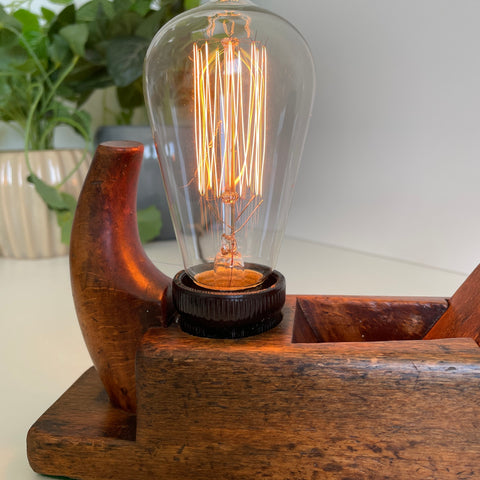 Vintage online wood lamp