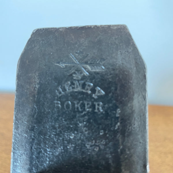 Close up of branded cutting blade.