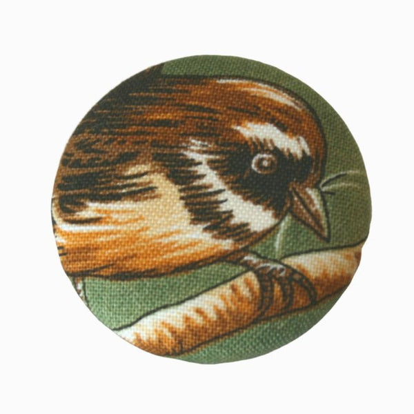 Shades at Grays Badge Single badge / Fantail New Zealand bird badge handcrafted lighting made in new zealand