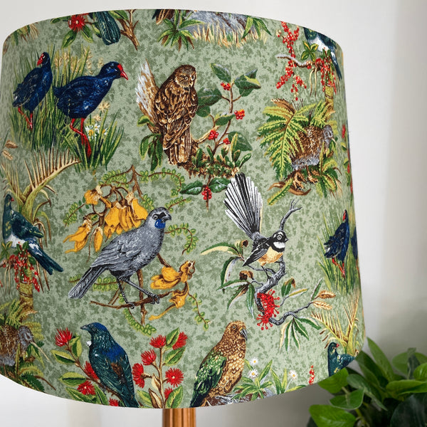 Kiwiana Birds | Fabric Lamp Shade | Made in NZ