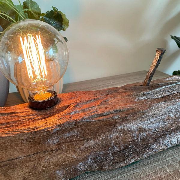Shades at Grays Edison Lamp Round globe bulb Edison Lamp - Wharf series #35 handcrafted lighting made in new zealand