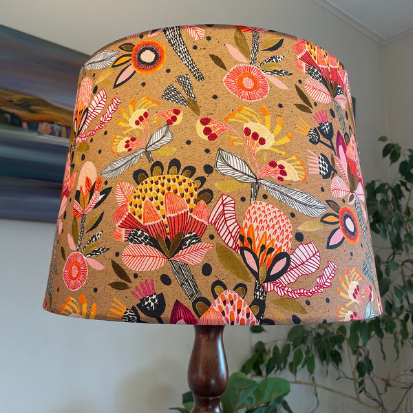 Protea Pop | Fabric Lamp Shade | Made in NZ