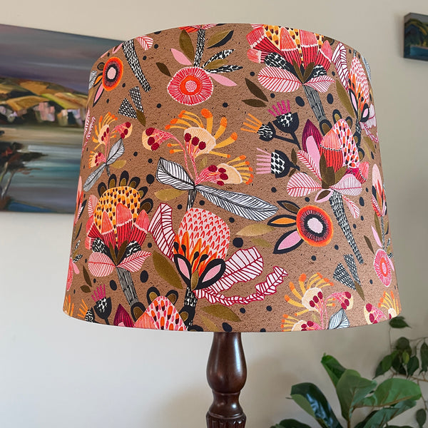 Protea Pop | Fabric Lamp Shade | Made in NZ