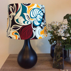 Medium handcrafted fabric lampshade by shades at grays