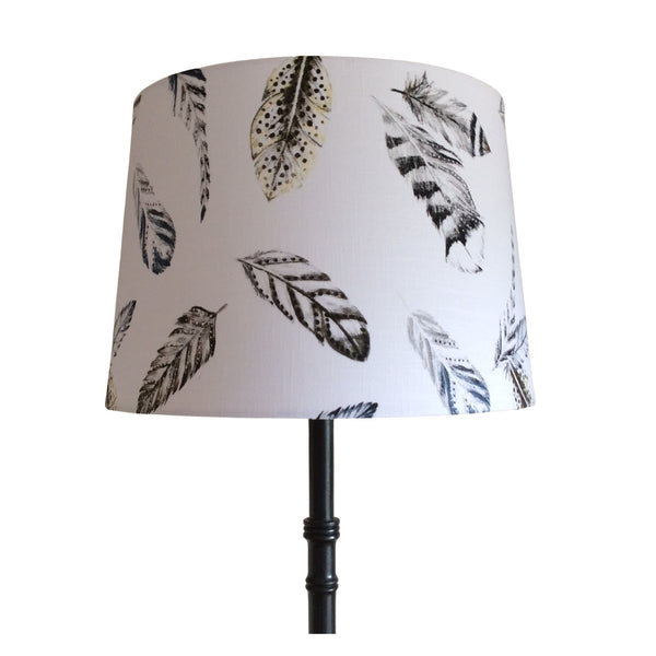 Large tapered hand crafted fabric lamp shade by shades at grays, custom made.