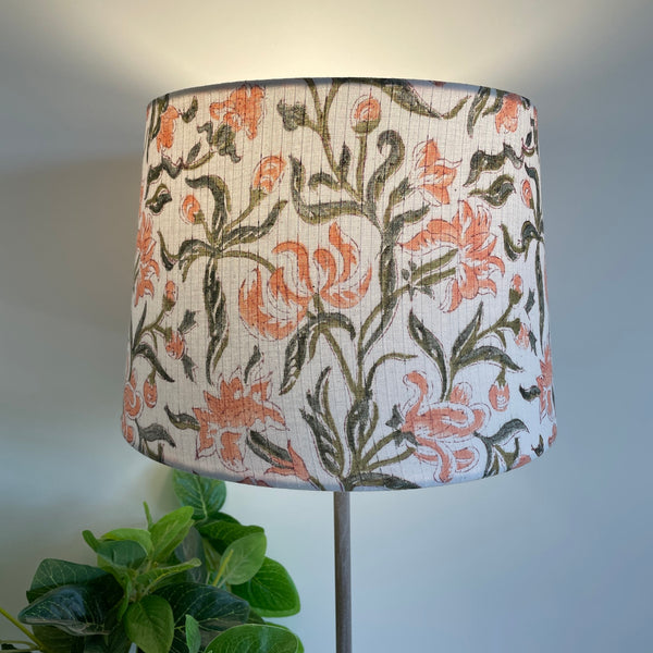 Blush Bloom | Fabric Lamp Shade | Handcrafted