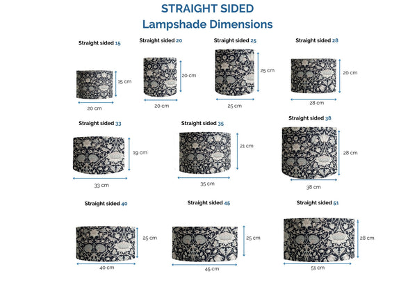 Range of drum lightshades available by shades at grays nz.