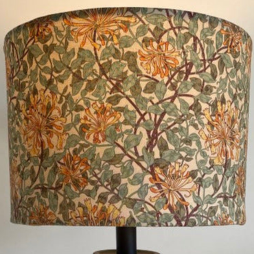 Morris & Co Honey Suckle - Sage Green Fabric Lampshade