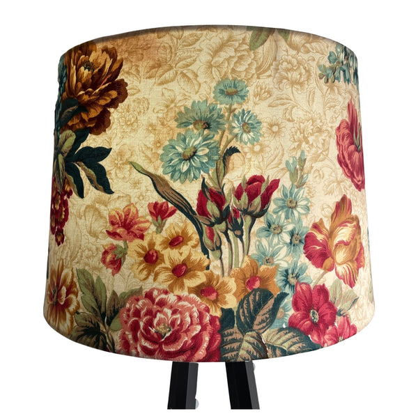 Shades at grays handcrafted fabric lampshade, made to order.