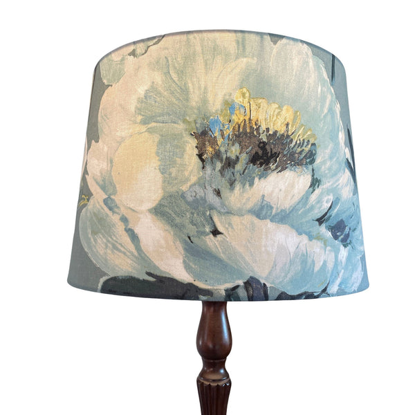 Two tone roses SEAFOAM | Fabric lampshade | Handcrafted