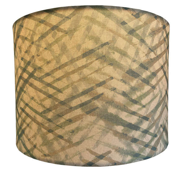 Large drum handcrafted fabric lamp shade