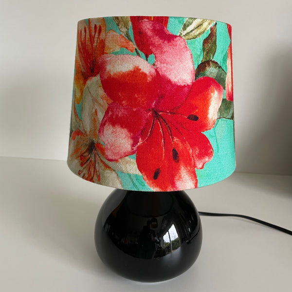 Ready-made Small Tropical Red Lampshade