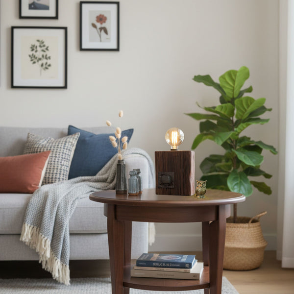 Wharf table lamp in living room