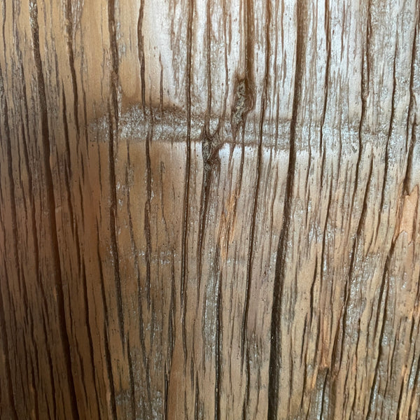Close-up of a wooden surface with visible grain and texture