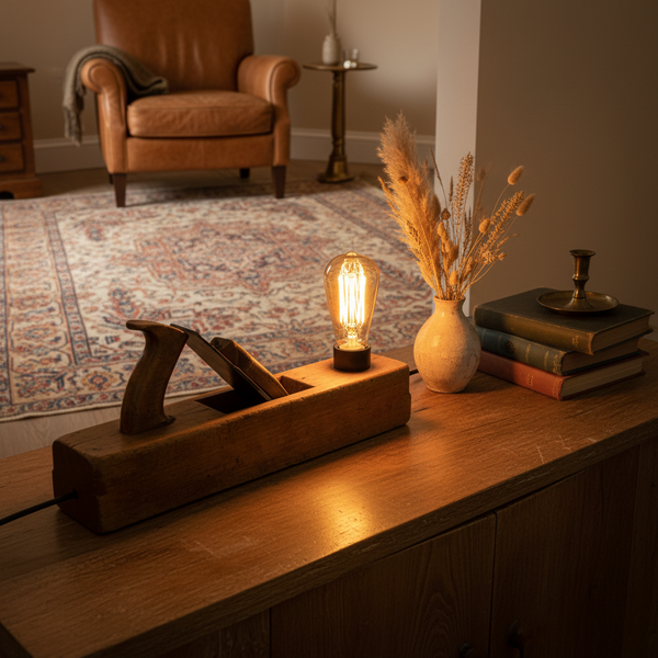 Auburn Jack Plane Lamp – Living Room Lifestyle