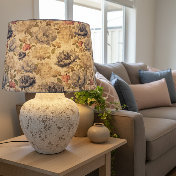 Blossoms on Grey living room lifestyle