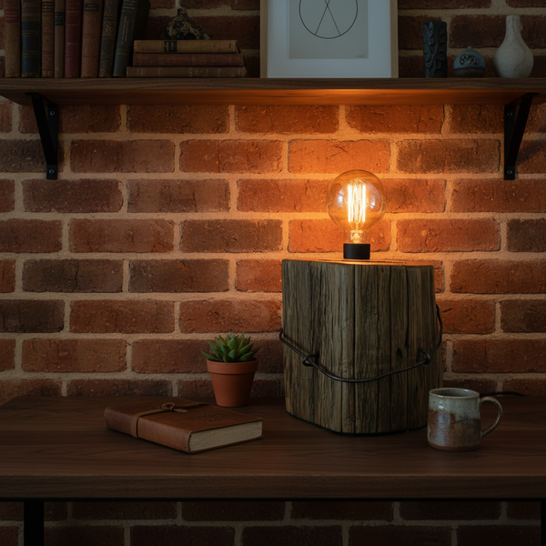 Hollowed Tōtara Heritage Lamp – Study Lifestyle