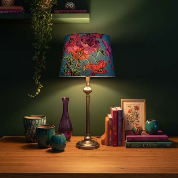 Kaffe Fassett Teal Meadow study lifestyle