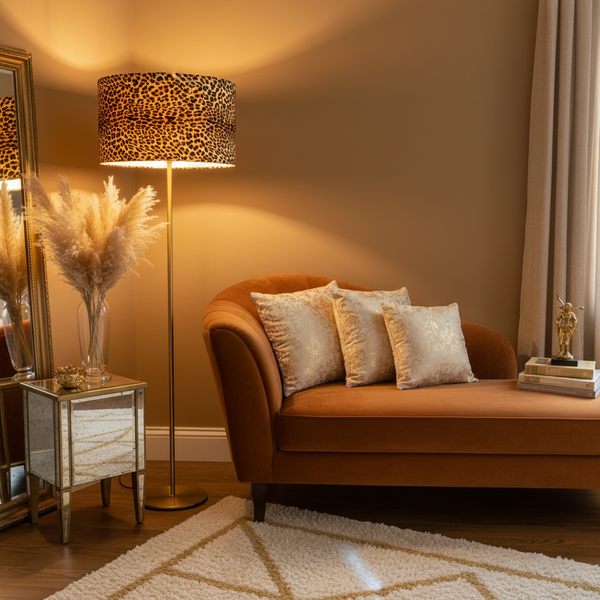 Leopard Print | Fabric Lampshade | Made in NZ