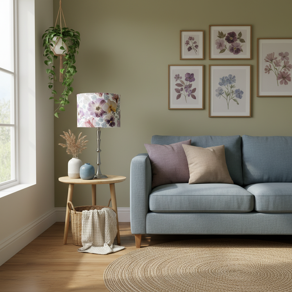 Pressed Flowers layered living room lifestyle