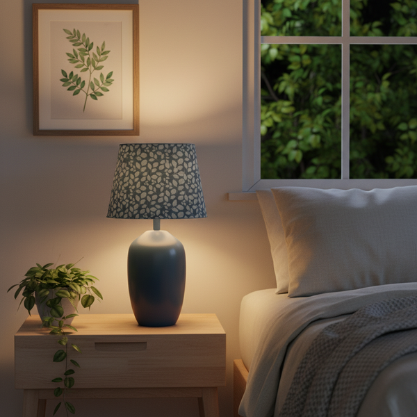 Slate Blue Leaf — Bedroom