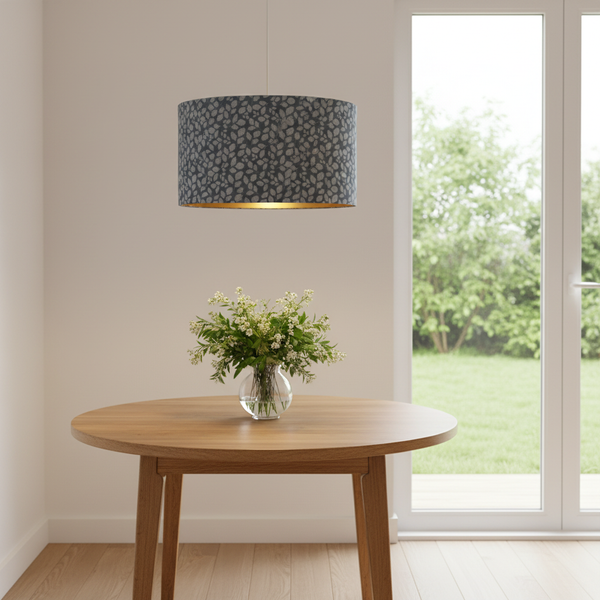 Slate Blue Leaf — Ceiling Pendant