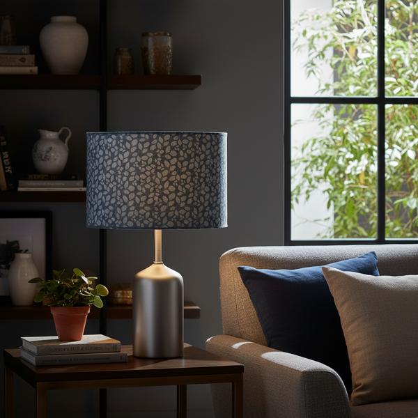 Slate Blue Leaf — Living Room