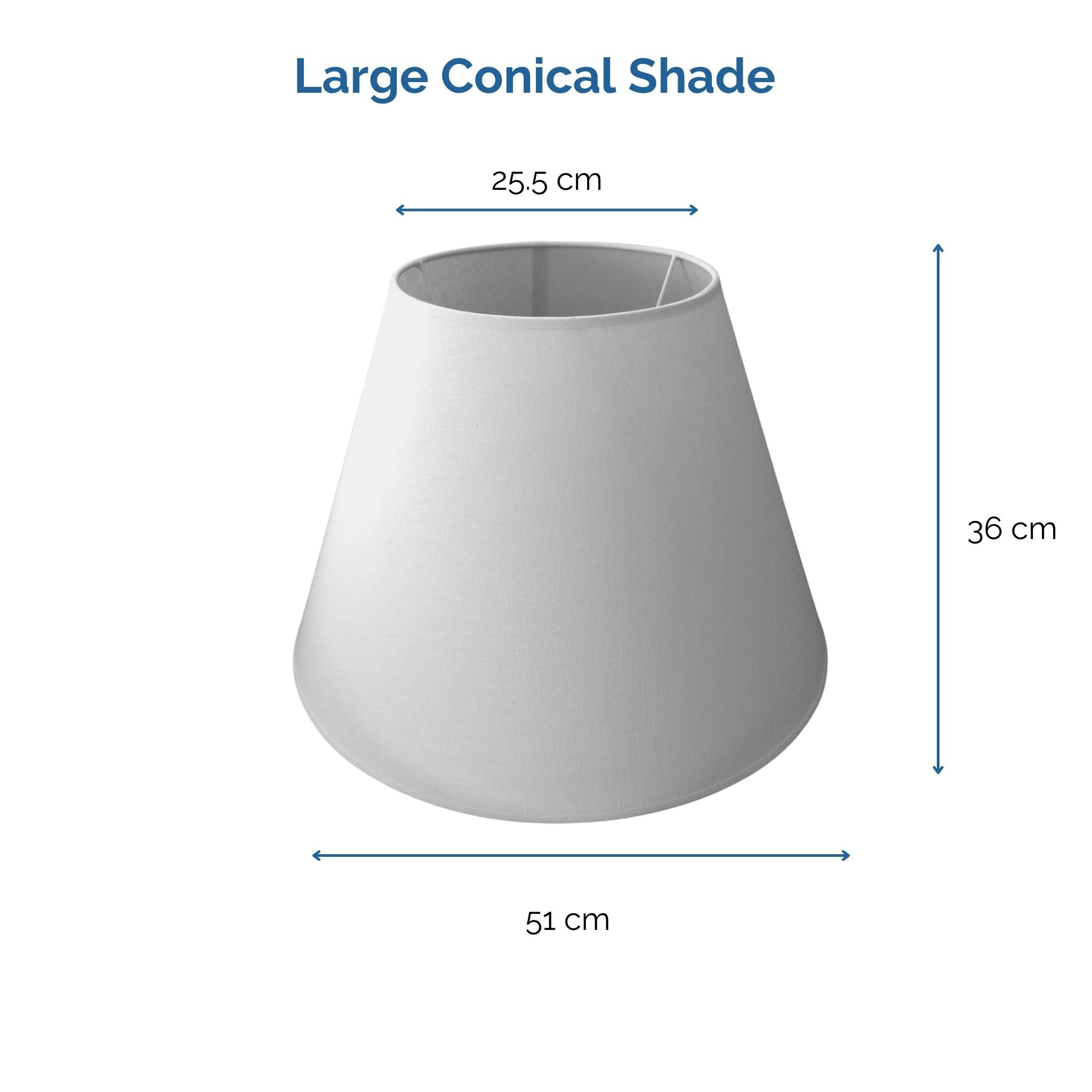 Shades at Grays Lampshades Large Conical Shade handcrafted lighting made in new zealand