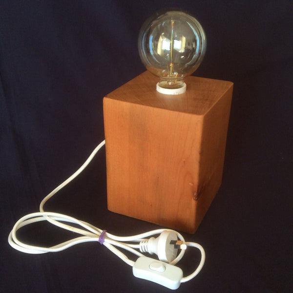 Shades at Grays Edison Lamp Edison Lamp - Kauri series #1 handcrafted lighting made in new zealand