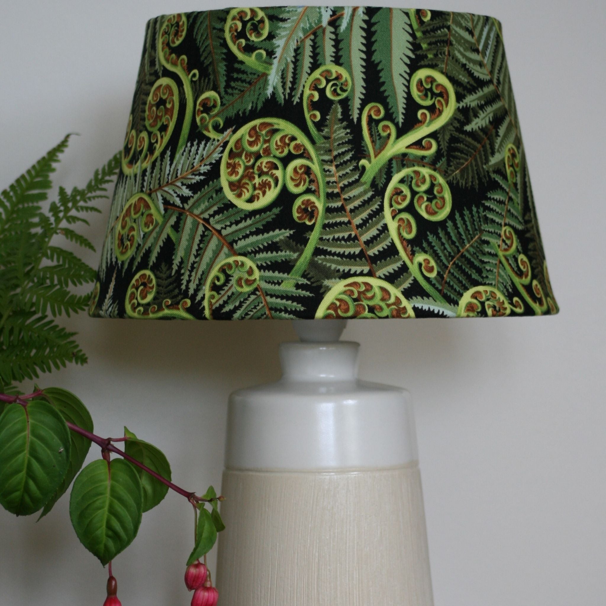 Shades at Grays Table lamp Small fern table lamp handcrafted lighting made in new zealand