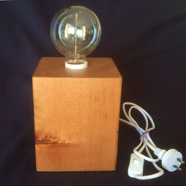 Shades at Grays Edison Lamp Edison Lamp - Kauri series #1 handcrafted lighting made in new zealand