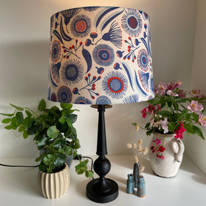 Shades at Grays Lampshades Proust Gum Blossom fabric lampshade handcrafted lighting made in new zealand