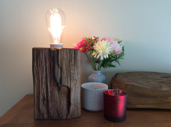 Shades at Grays Edison Lamp Edison Lamp - Totara Post #1 handcrafted lighting made in new zealand