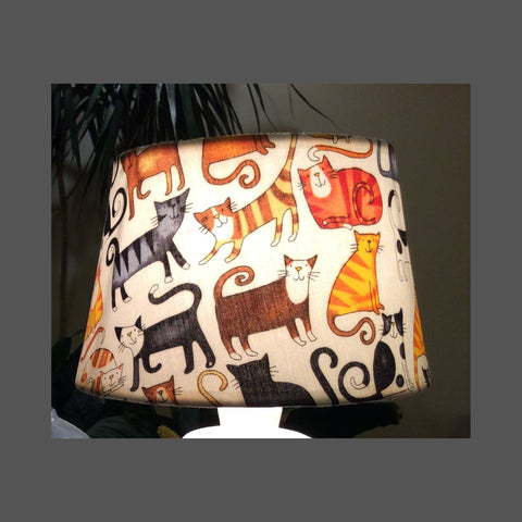 Shades at Grays Lampshades Cat tails lampshade handcrafted lighting made in new zealand